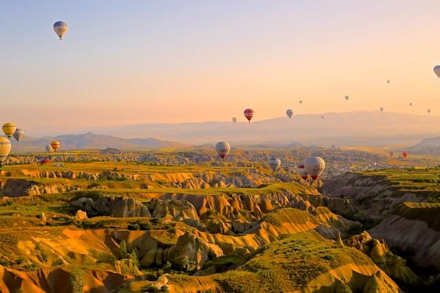 montgolfières cappadoce turquie