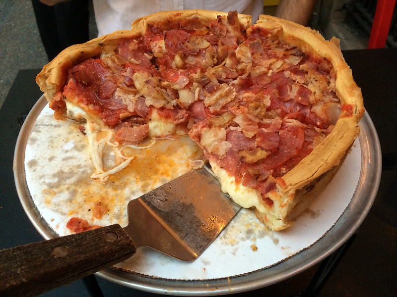 deep dish pizza